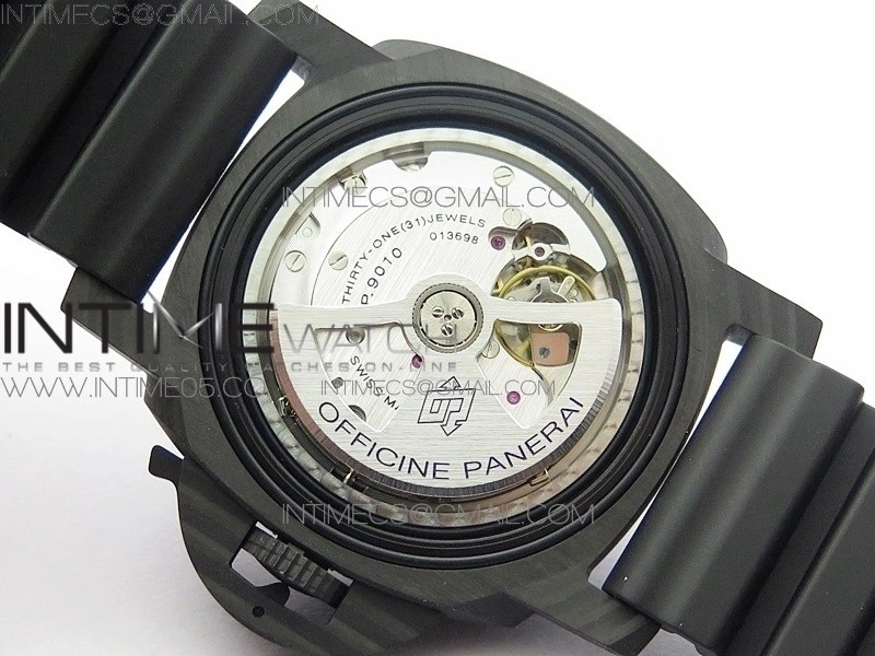 PAM979 Carbotech VSF 1:1 Best Edition Carbon Dial on Rubber Strap P.9010 Clone